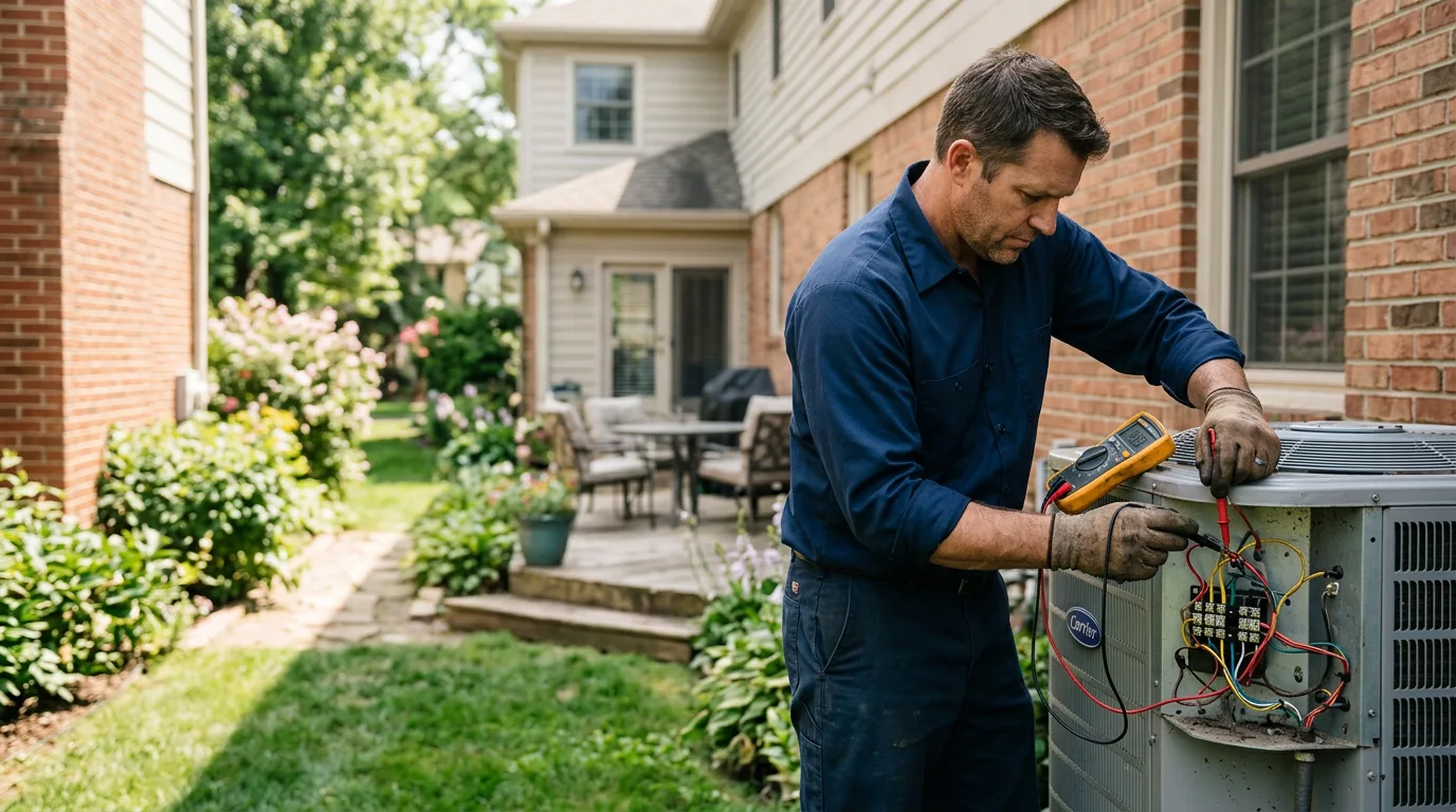 HVAC technician working near Winona, WV